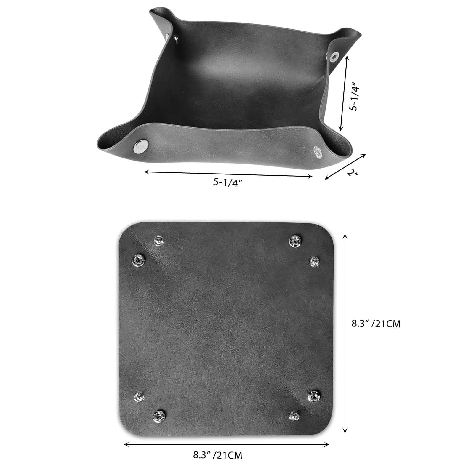 2 Pcs Leather Tray Table Top