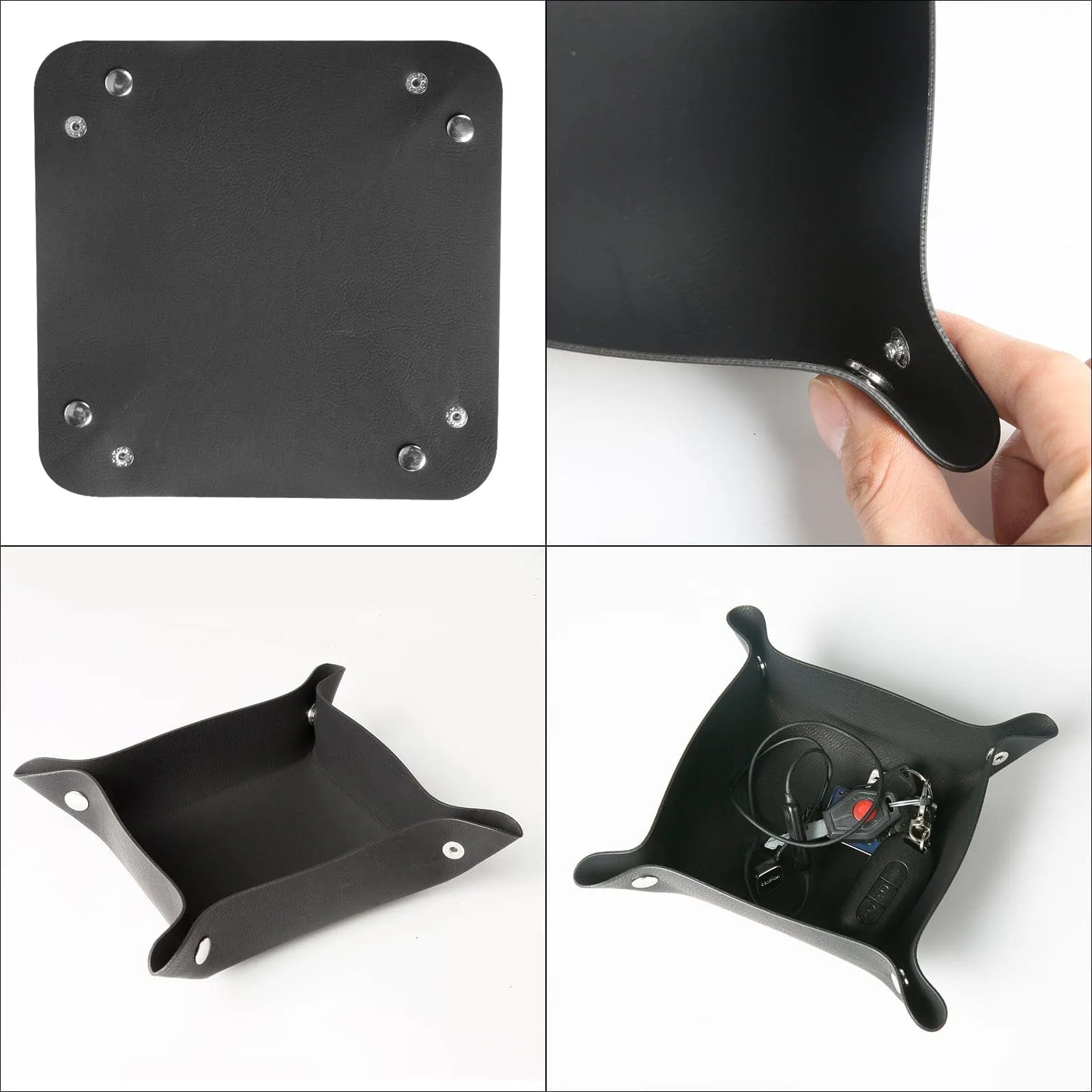 2 Pcs Leather Tray Table Top