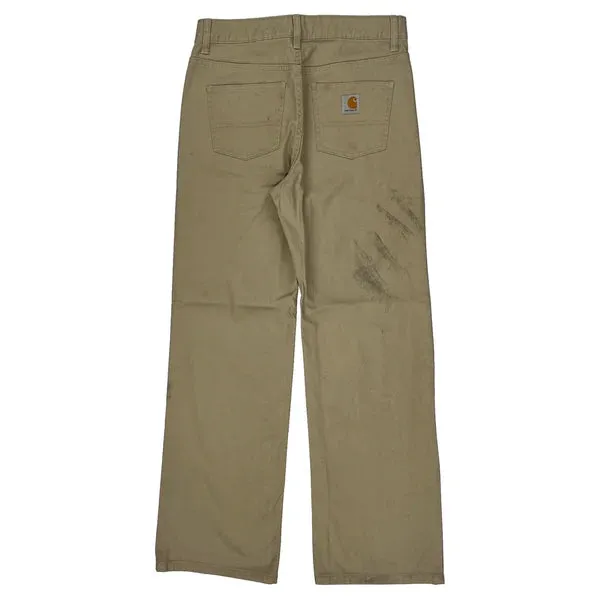 Age 16 Carhartt Trousers - 29W 29L Beige Cotton Blend