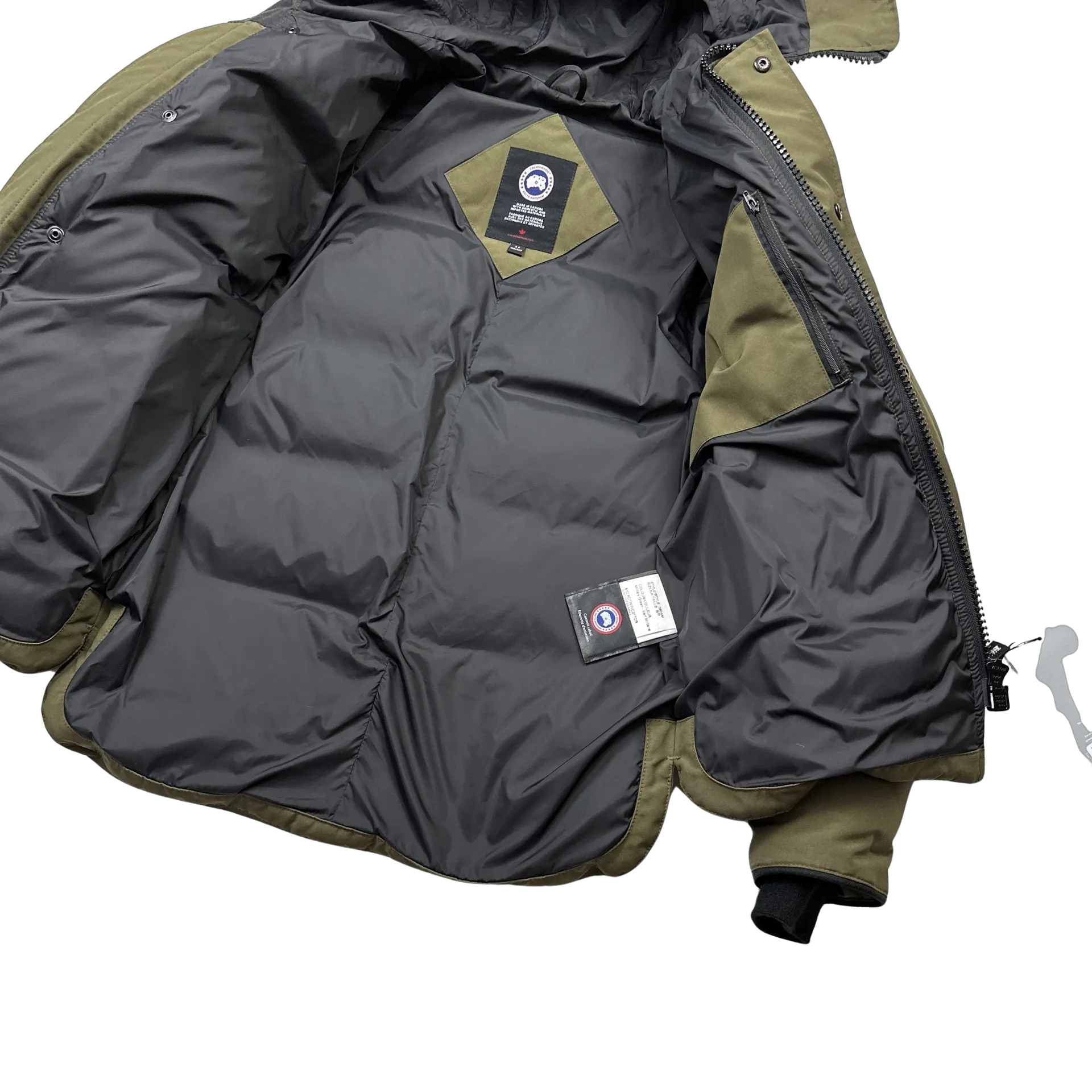 Canada Goose Khaki Green MacMilian Parka Jacket - Small