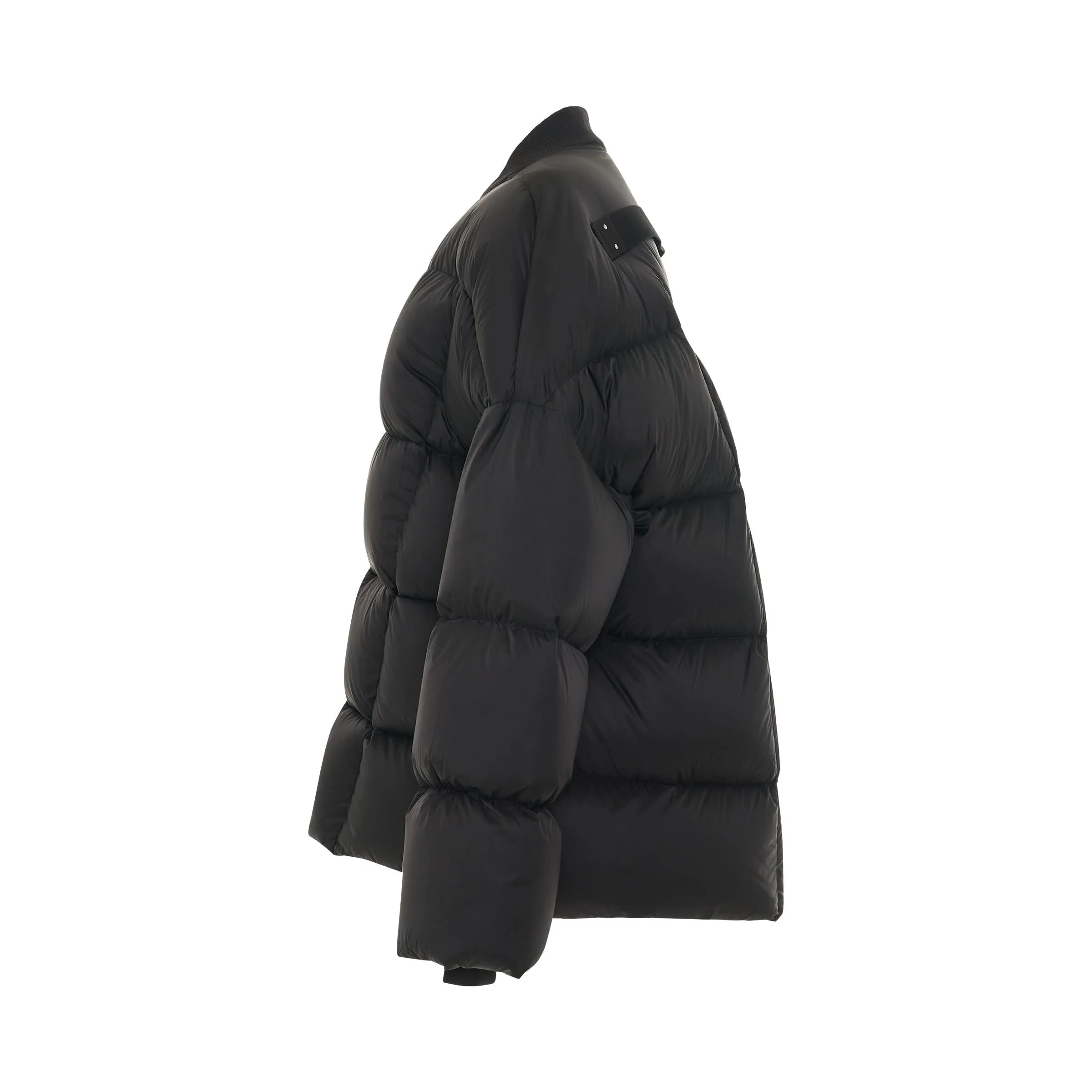 Flight Woven Down Jacket in Black