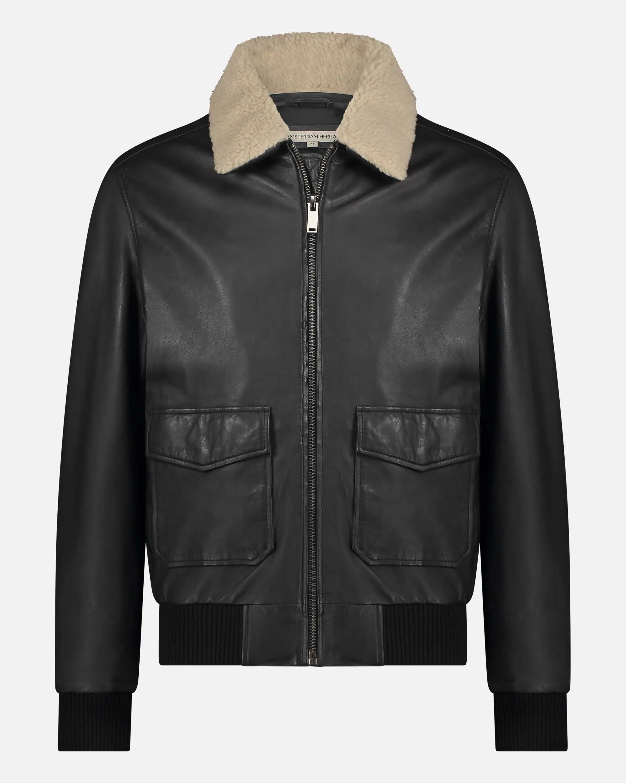 Jackson | Shearling Leather Bomber Jacket