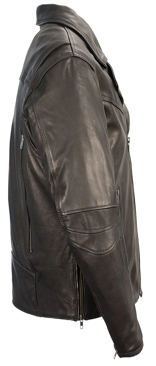 Milwaukee Leather Men's Vented Updated Motorcycle Jacket