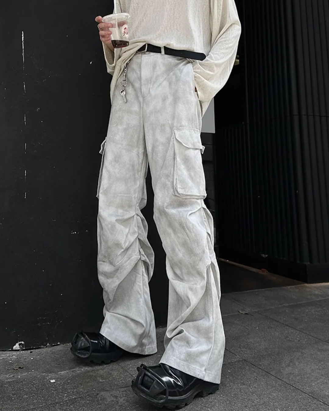 Multi Pocket Loose Wide Pants JMH0105