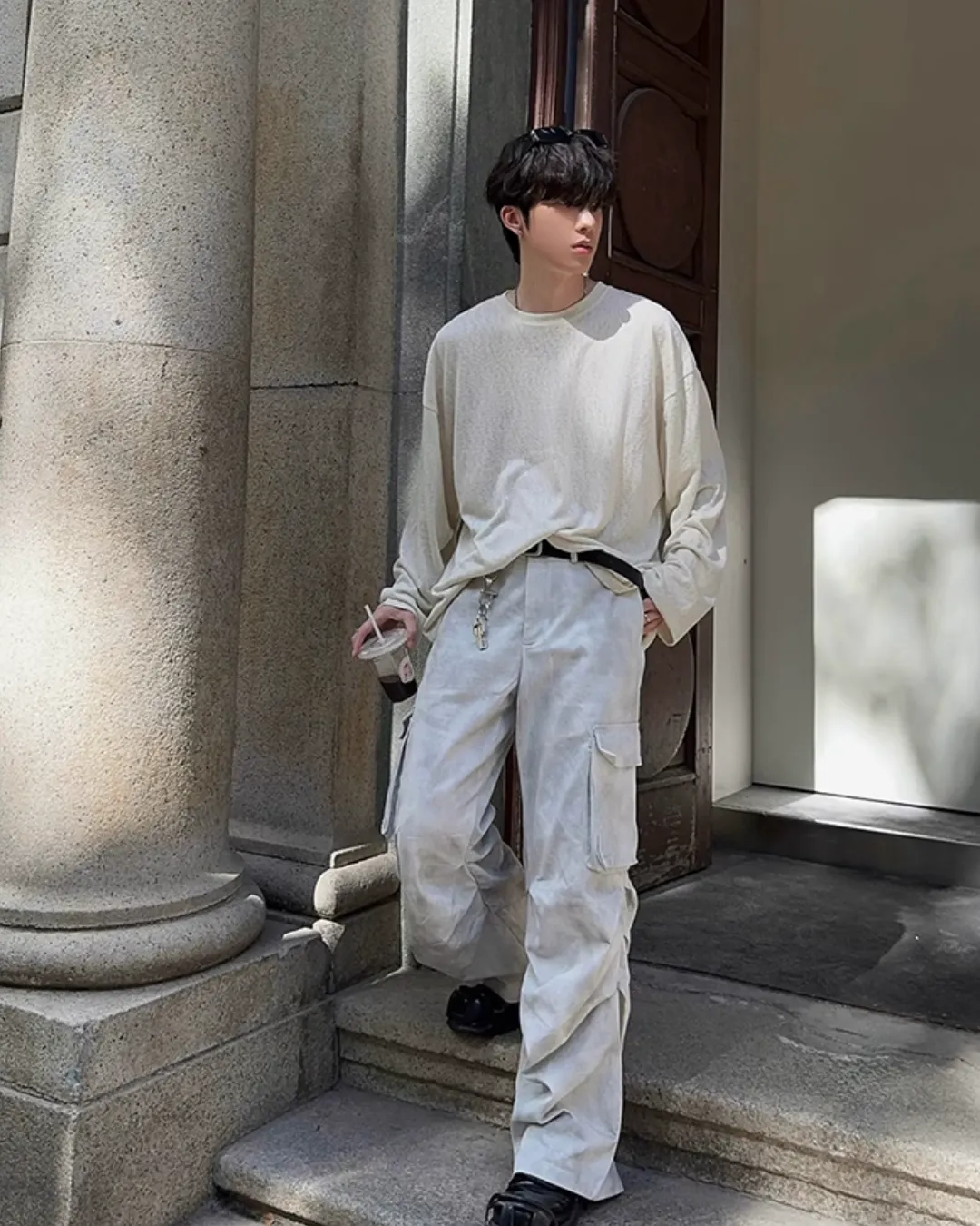 Multi Pocket Loose Wide Pants JMH0105