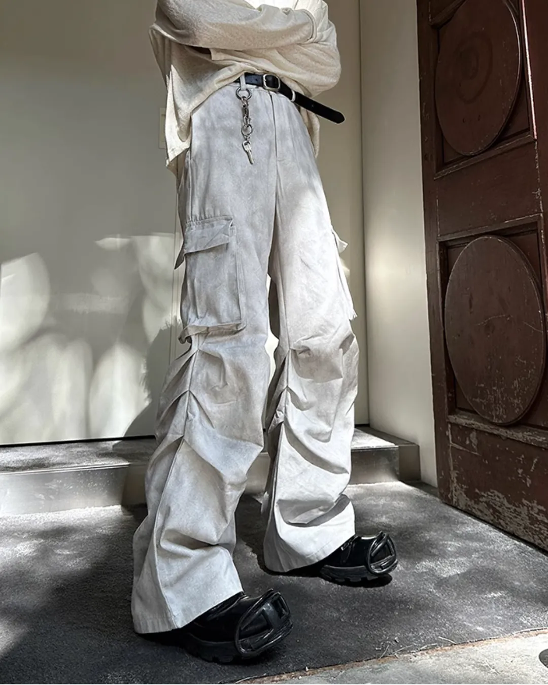 Multi Pocket Loose Wide Pants JMH0105