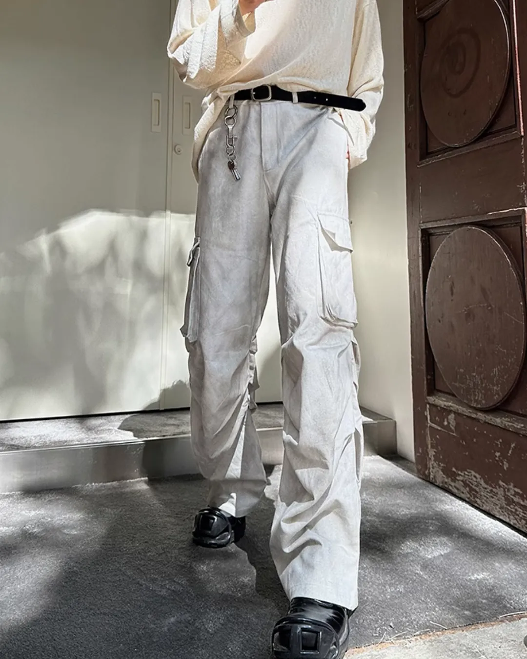 Multi Pocket Loose Wide Pants JMH0105