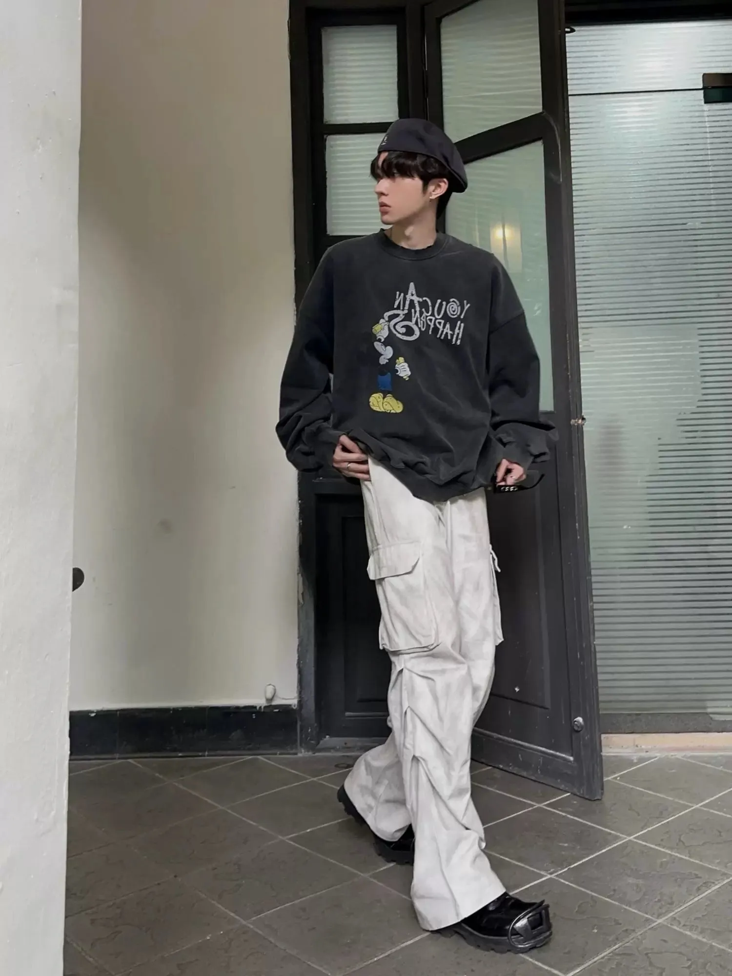 Multi Pocket Loose Wide Pants JMH0105