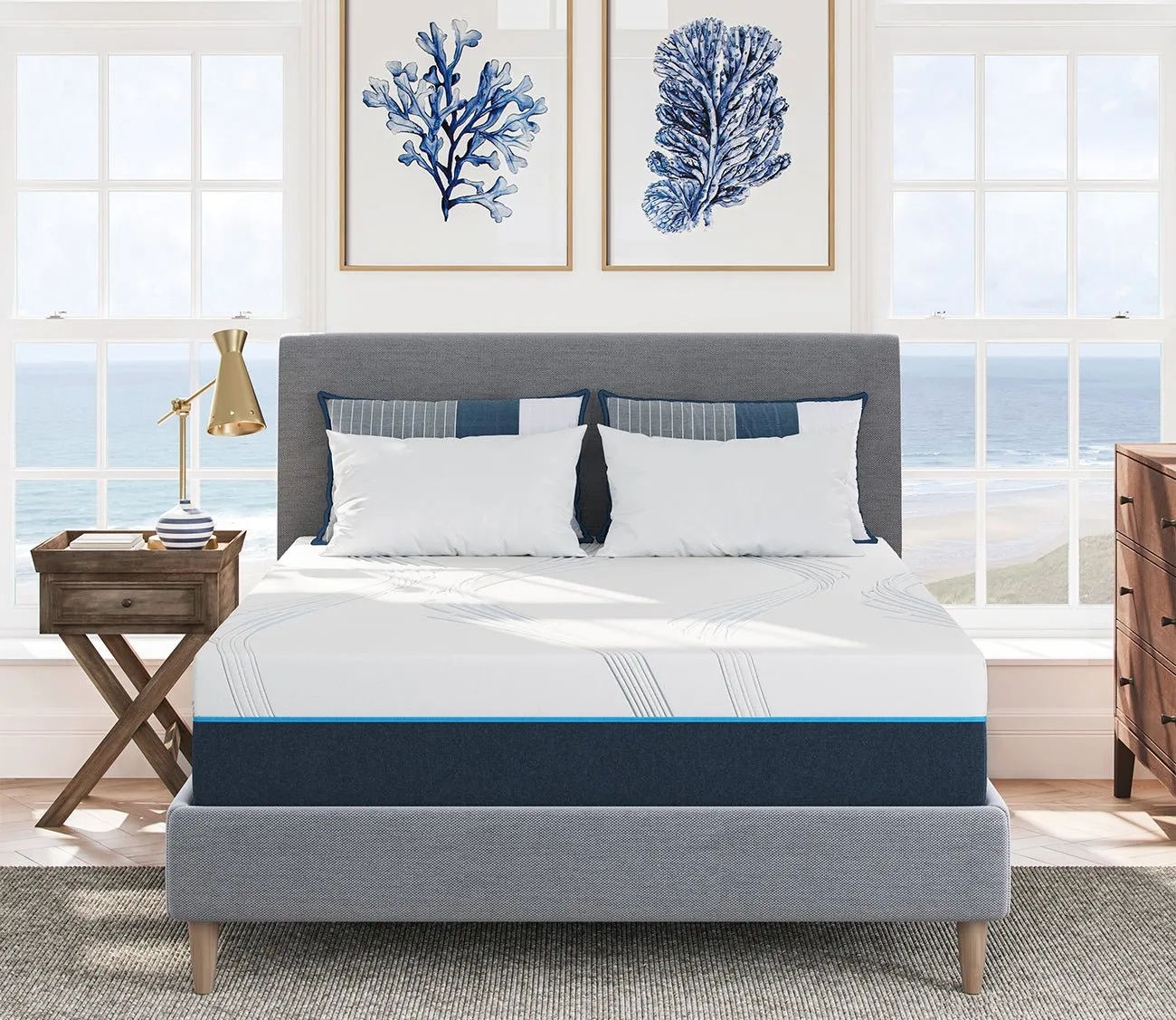 Nautica Reflect 12'' Medium Firm Memory Foam Mattress