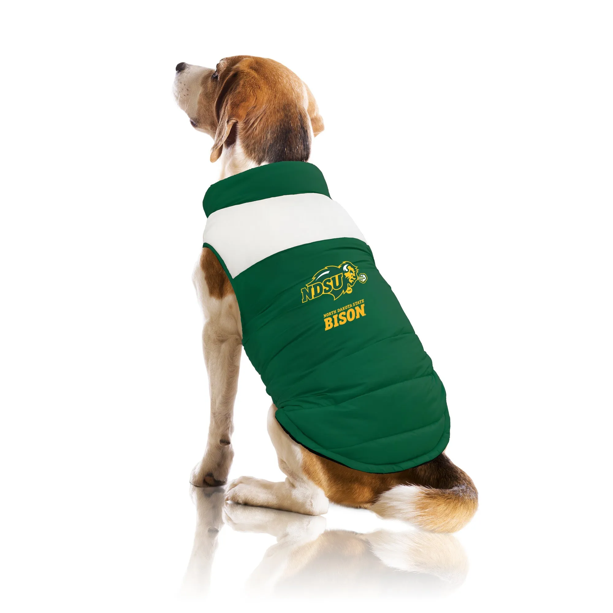 North Dakota State University Pet Parka Puff Vest