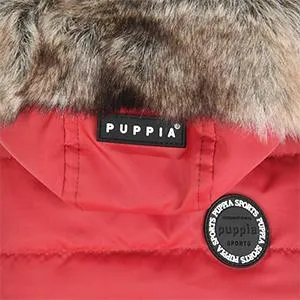 Puppia - Hollis Parker - Reversible Dog Coat - Red