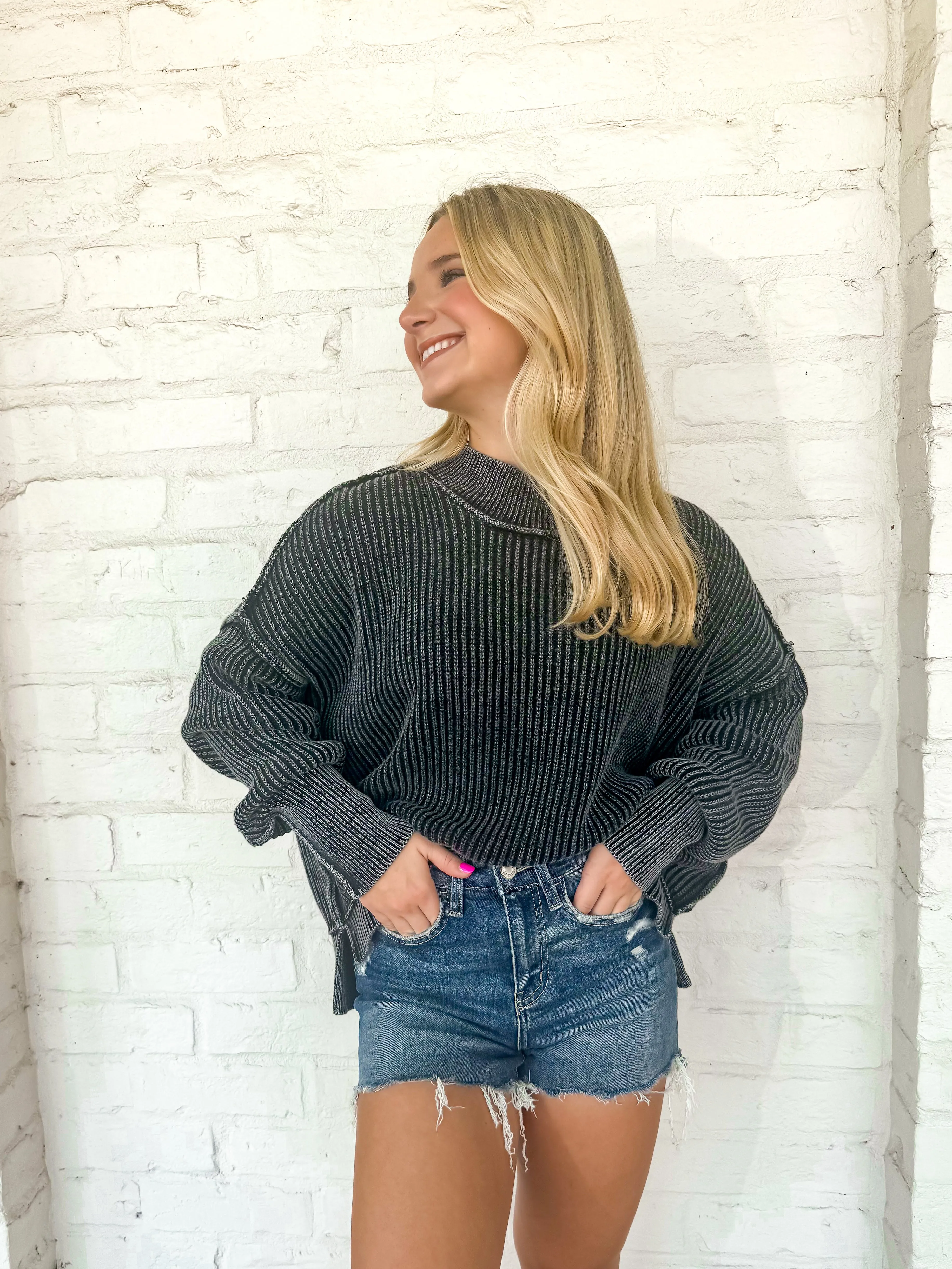 Strut My Way Sweater Black