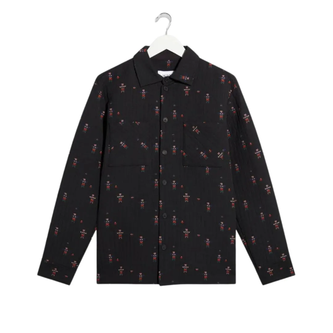 Whiting Overshirt Quilted Tweed (Black)