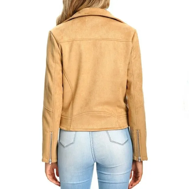 Womens Suede Leather Jacket by TJS