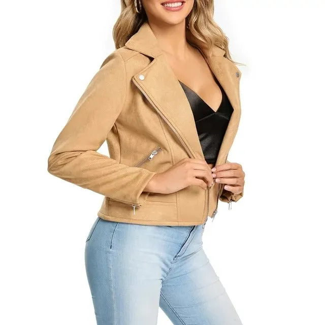 Womens Suede Leather Jacket by TJS