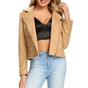Womens Suede Leather Jacket by TJS