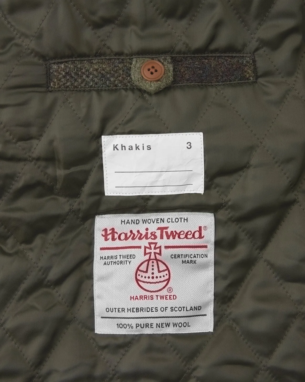 Wool Plaid Jacket Olive