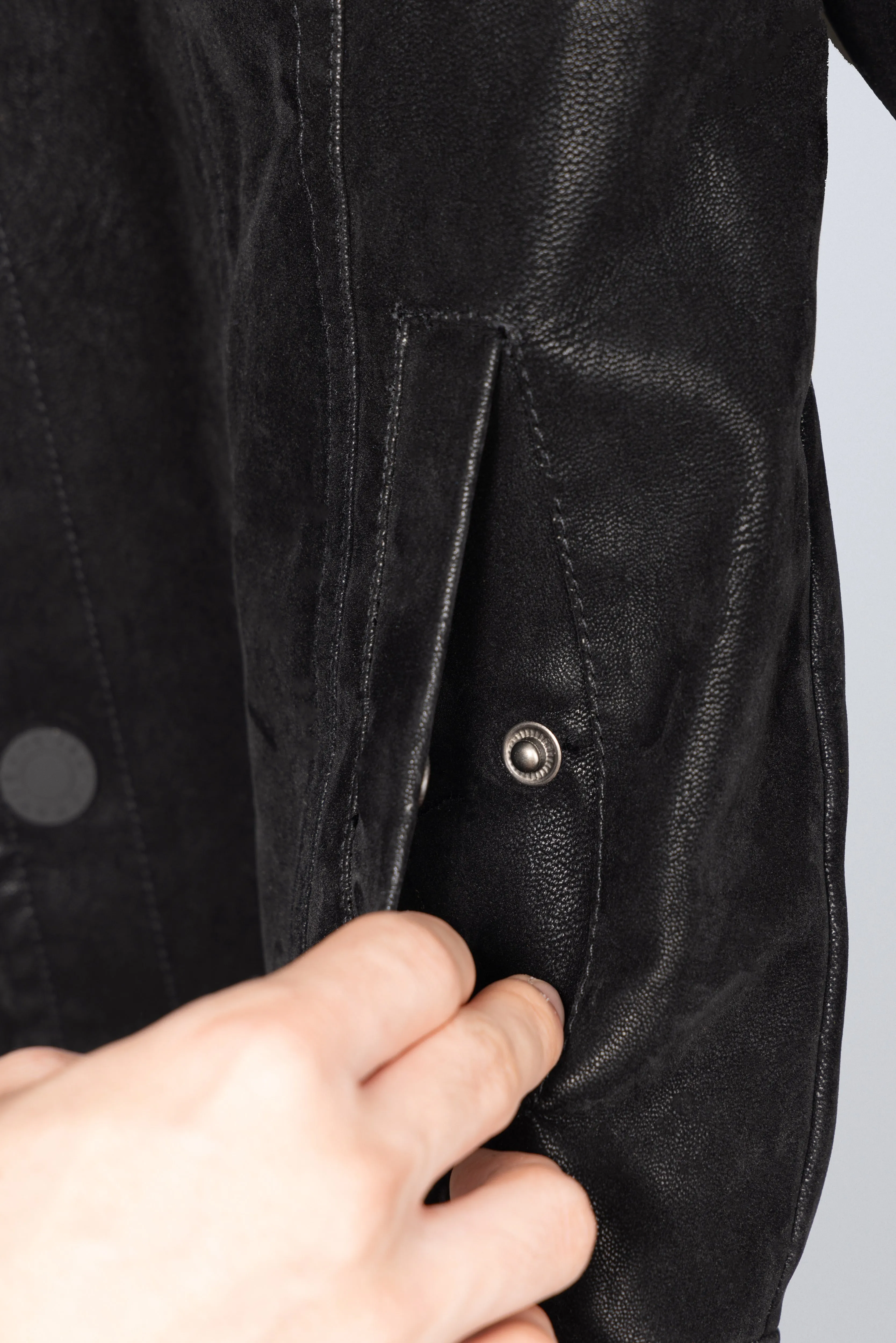 X RAY Boys Faux Suede Ranger Jacket With Faux Shearling Lining